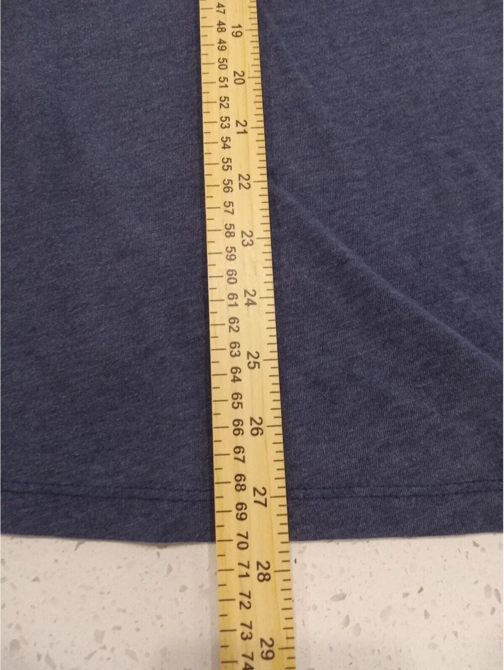 The North Face Crewneck T-Shirt Mens Medium Blue Heather Chest Logo